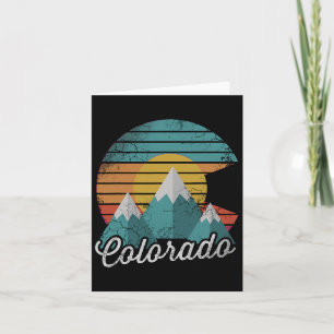 Retro Colorado bergen huis liefde familie vakantie Kaart