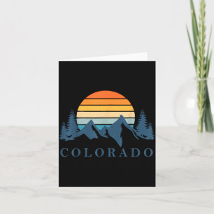 Retro Colorado bergkamperen en wandelen in de zome Kaart
