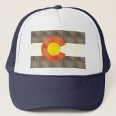 Retro  Colorado Flag Trucker Pet (Voorkant)