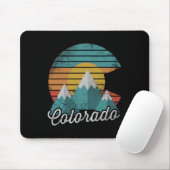 Retro Colorado Mountains Home Love Family Vacking Muismat (Met muis)