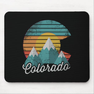 Retro Colorado Mountains Home Love Family Vacking Muismat