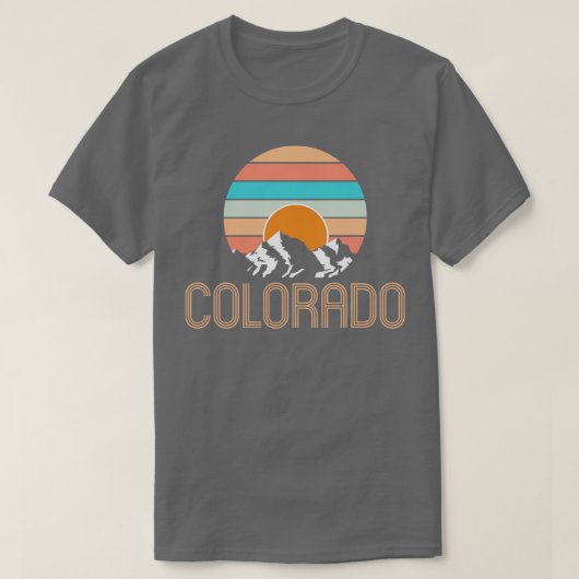 Retro Colorado Souvenir Colorado T-shirt (Design voorkant)