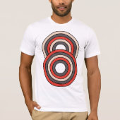 Retro Colord Cirkel T-shirt (Voorkant)
