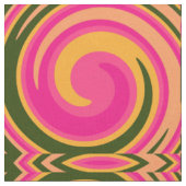 Retro Colored Twist Abstract Art #14 Stof (Close Up)