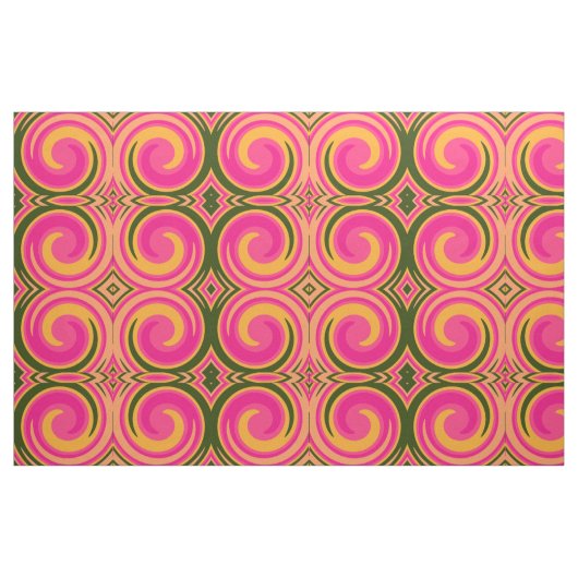 Retro Colored Twist Abstract Art #14 Stof (Fat Quarter)