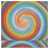 Retro Colored Twist Abstract Art #24 Stof (Close Up)