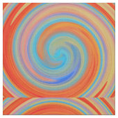 Retro Colored Twist Abstract Art #26 Stof (Close Up)