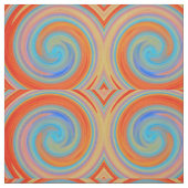 Retro Colored Twist Abstract Art #26 Stof (Swatch)