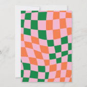 Retro Colorful 70s Wij zijn een Engaged Engagement Kaart (Achterkant)