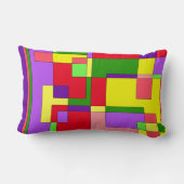 Retro Colorful Abstract Kussen (Achterkant)