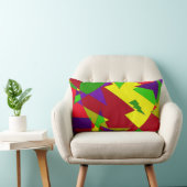 Retro Colorful Abstract Kussen (Stoel)