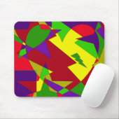 Retro Colorful Abstract Muismat (Met muis)