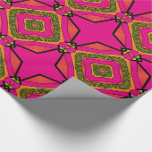 Retro Colorful Beauful Boho Bohemian Cadeaupapier (Hoek)