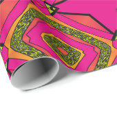 Retro Colorful Beauful Boho Bohemian Cadeaupapier (Rol Hoek)