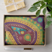 Retro Colorful Beauful Boho Bohemian Paisley Tissuepapier (Geschenk)