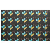 Retro Colorful Beauful Boho Bumble Bee Stof (Fat Quarter)