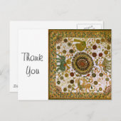 Retro Colorful Bengali Elephant Pattern Briefkaart (Voorkant / Achterkant)