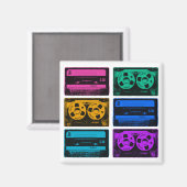 Retro Colorful Cassettebandjes Magneet (Voorkant / Achterkant)