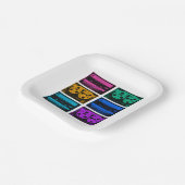 Retro Colorful Cassettebandjes Papieren Bordje (Gebogen)