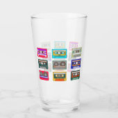 Retro Colorful Cassettes 80 Nostalgia Glas (Achterkant)
