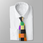 Retro Colorful Checkerboard-Stropdassen Stropdas (Gebonden)