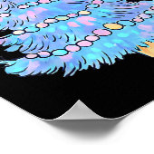 Retro Colorful Christmas Tree Coquette Bow Men Wom Poster (Hoek)