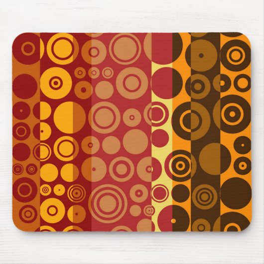 Retro Colorful Fifs Abstract art 2 Muismat (Voorkant)