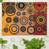 Retro Colorful Fifs Abstract art 3 Theedoek (Gevouwen)