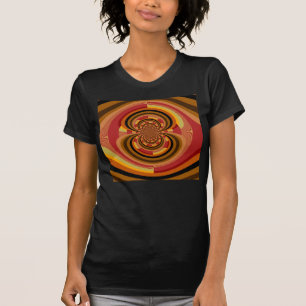 Retro Colorful Floral Art Nouveau Decoration T-shirt
