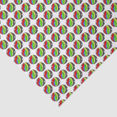 Retro Colorful Glass Marbles Patroon Tissuepapier (Detail)