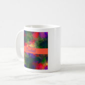 Retro Colorful Hippie Koffiemok (Voorkant links)