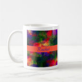 Retro Colorful Hippie Koffiemok (Links)