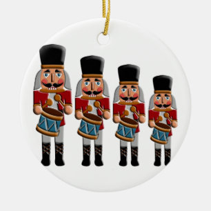 Retro Colorful Kerstrecker Keramisch Ornament