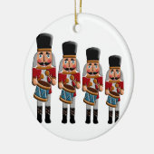 Retro Colorful Kerstrecker Keramisch Ornament (Links)