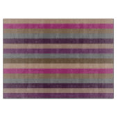 Retro Colorful Multi Stripes Patroon 5 Snijplank (Voorkant)
