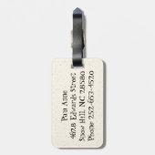 Retro Colorful Nests Bagagelabel (Achterkant verticaal)