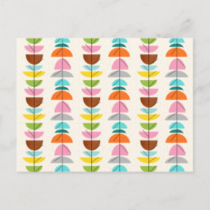 Retro Colorful Nests Briefkaart