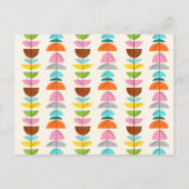 Retro Colorful Nests Briefkaart (Voorkant)