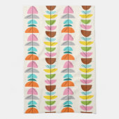 Retro Colorful Nests Kitchen Towel Theedoek (Verticaal)