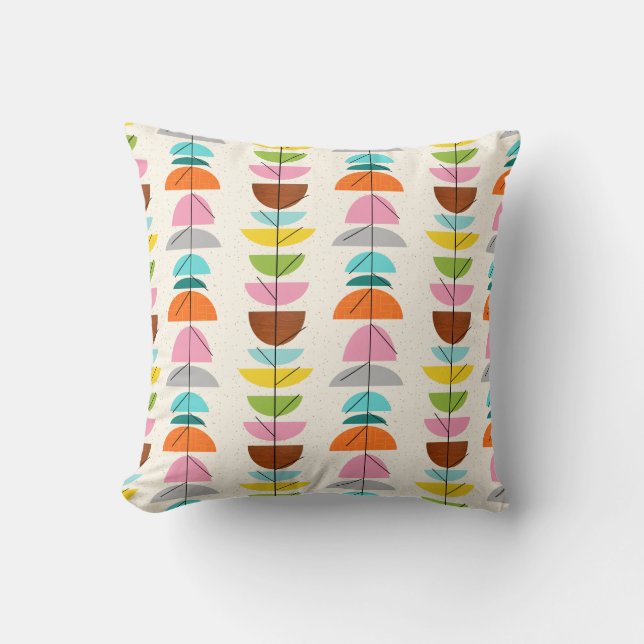 Retro Colorful Nests Pillow Kussen (Voorkant)