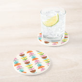 Retro Colorful Nests Sandstone Onderzetter (Zijkant)