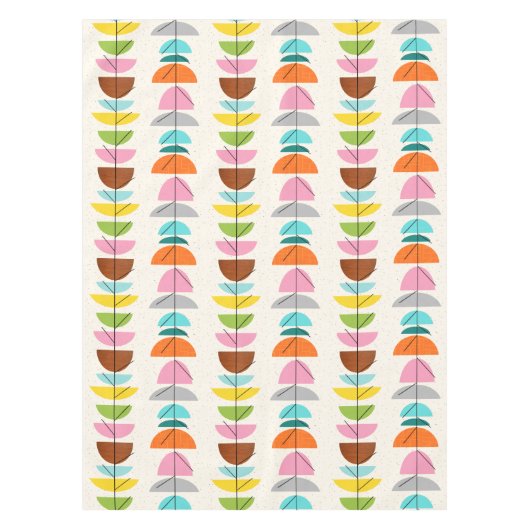 Retro Colorful Nests Tablecloth Tafelkleed (Voorkant)