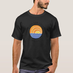 Retro Colorful Ocean Sunset Cabo San Lucas Mexico T-shirt