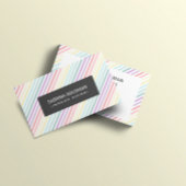 Retro Colorful Pastel regenboogkleuren Visitekaartje