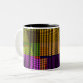 Retro Colorful Polka Dots Pop Art Mok (Voorkant links)