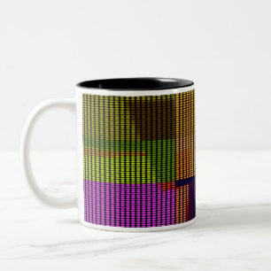 Retro Colorful Polka Dots Pop Art Mok