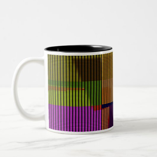 Retro Colorful Polka Dots Pop Art Mok (Links)