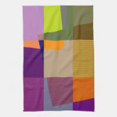 Retro Colorful Pop art. 2 Theedoek (Verticaal)