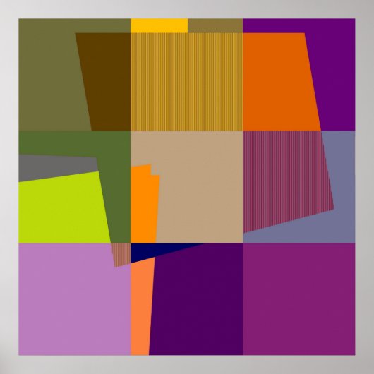 Retro Colorful Pop art. 3 Poster (Voorkant)