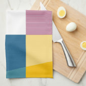 Retro Colorful Pop Art Theedoek (Quarter Fold)